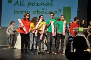 Zmagovalna ekipa s Planine